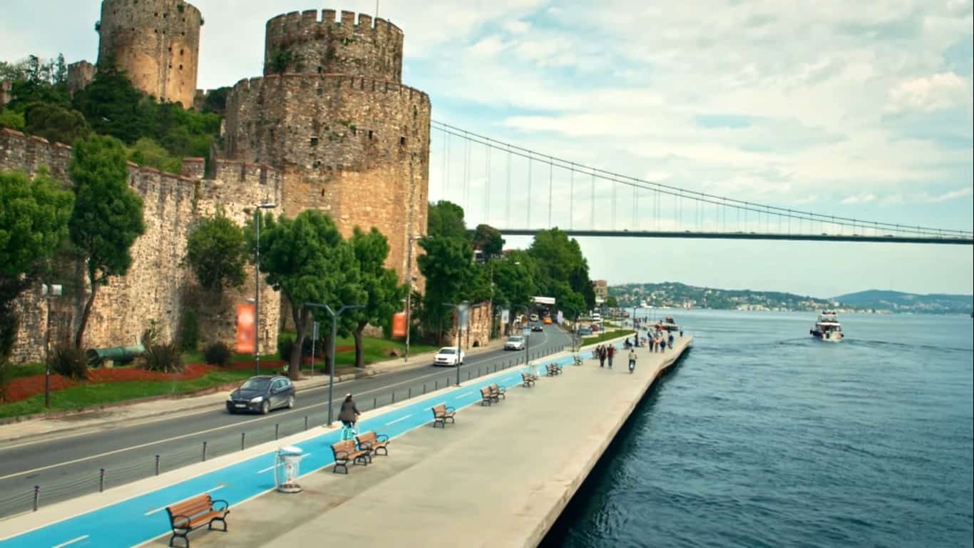 Her Yerde Sen İstanbul Rumeli Hisarı yakınlarında çekiliyor