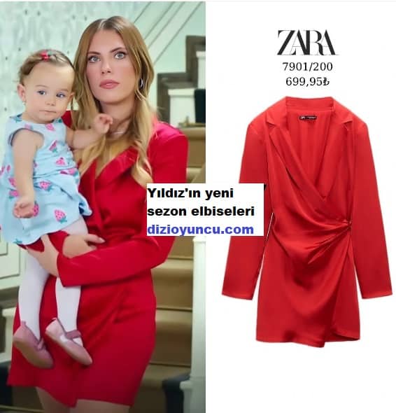 26 Eylül 2022 Yasak Elma Yıldız'ın kıyafetleri kırmızı elbisesi