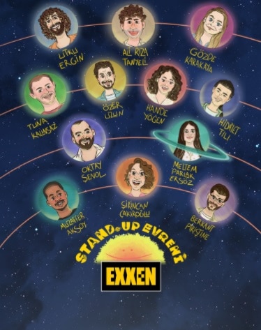 Exxen Stand Up Evreni Sunucu ve Oyuncuları