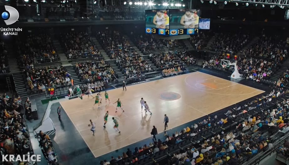 kralice dizisi basketbol maci yapilan stad nerede