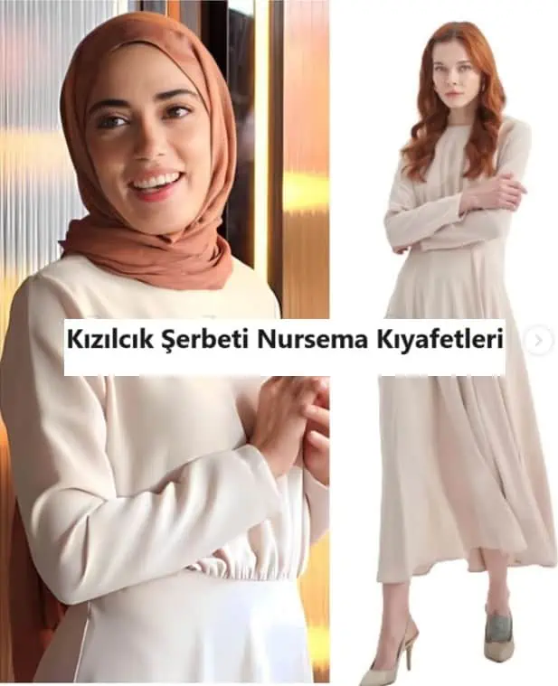 24 Kasım Kızılcık Şerbeti dizisi 41. bölüm Nursema tesettür kıyafetleri