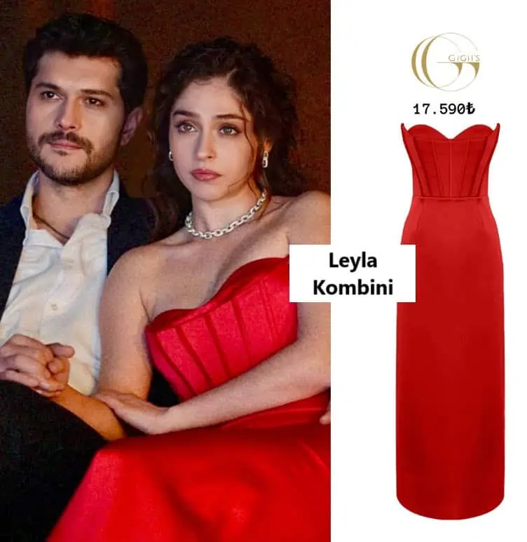 29 Ocak Leyla dizisi Leyla'nın giydiği kırmızı elbise