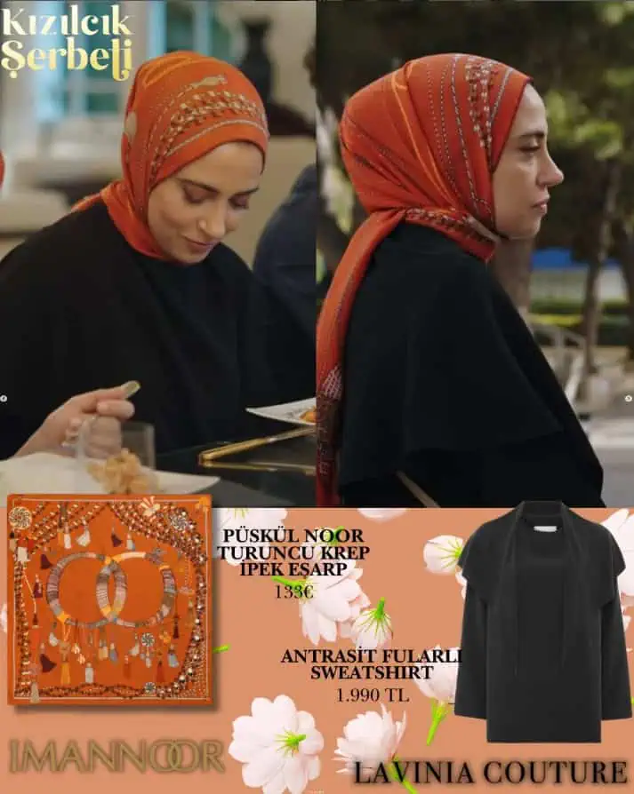 19 Aralık Kızılcık Şerbeti 118.bölüm Nursema tesettür kıyafetleri
