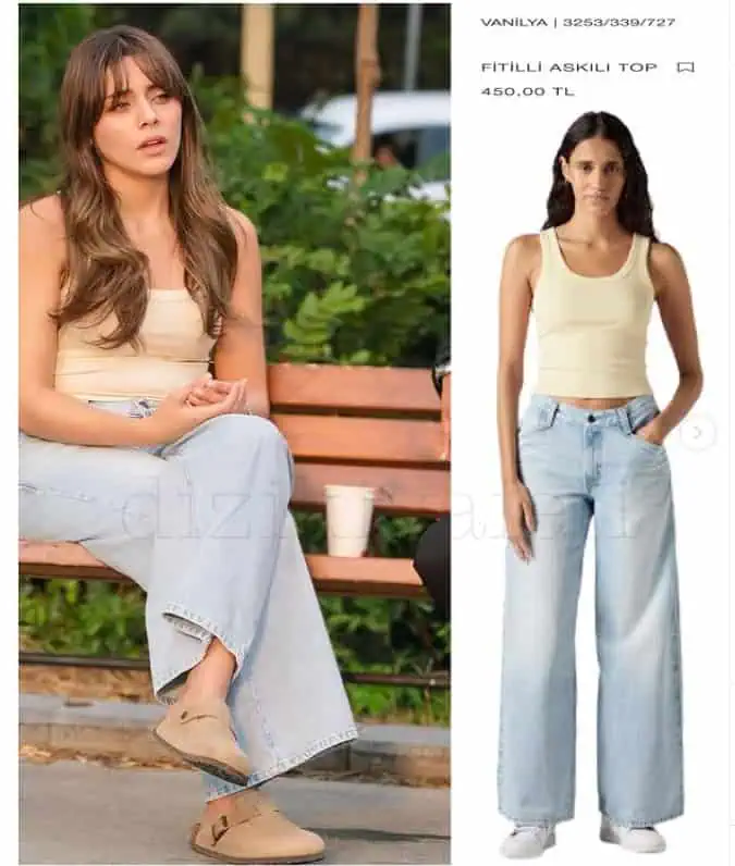 19 Eylül Kızılcık Şerbeti 106.bölümde Doğa'nın giydiği üst kıyafetleri