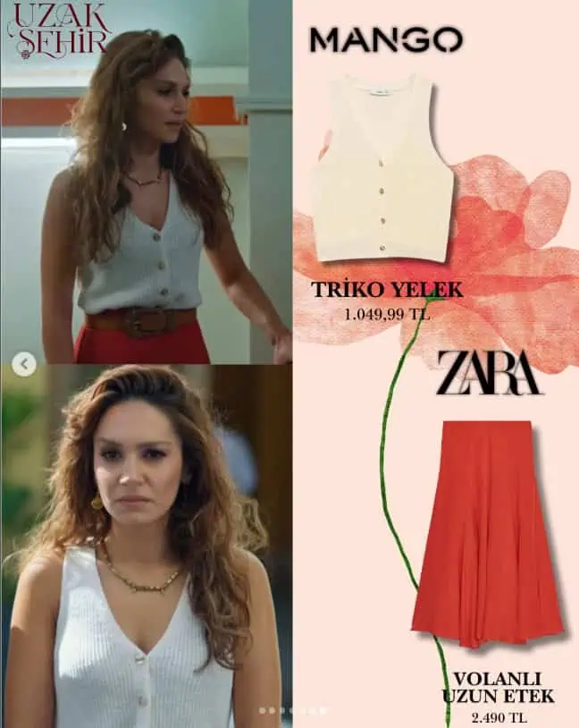 3 Kasım Uzak Şehir dizisi 36.bölüm Nare kıyafetleri