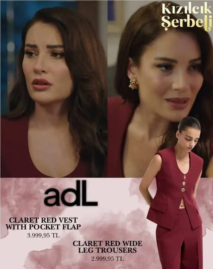 21 Kasım Kızılcık Şerbeti 114. bölüm kıyafetleri