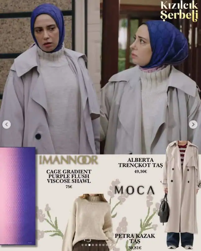 24 Ekim Kızılcık Şerbeti dizisi 110. bölüm Nursema kıyafetleri