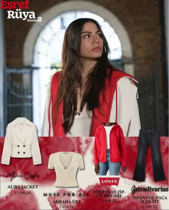 26 Kasım Eşref Rüya 22.bölüm kıyafetleri Nisan Kombinleri