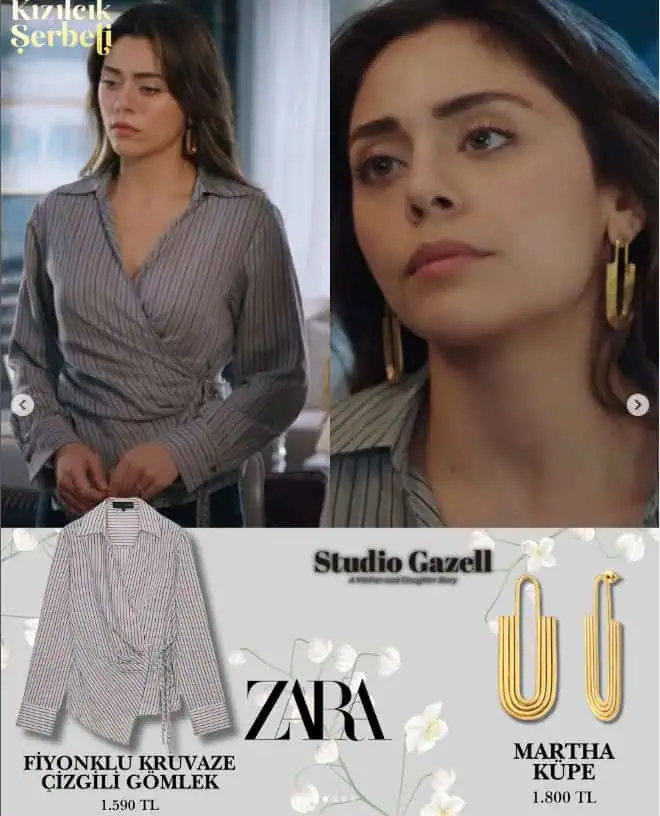 7 Kasım Kızılcık Şerbeti 112. bölüm Doğa'nın kıyafetleri