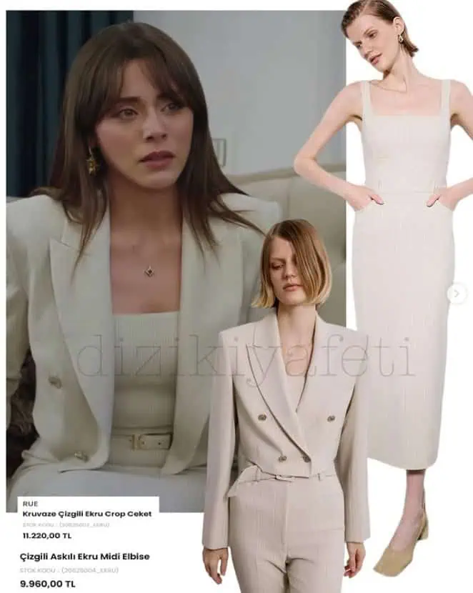 Kızılcık Şerbeti 107.bölüm takım elbise Doğa kıyafeti