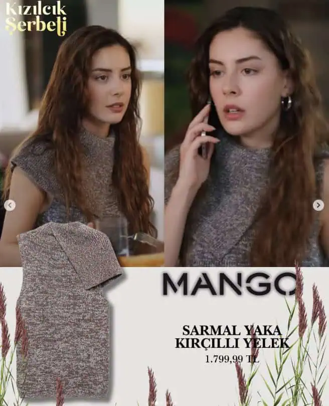 Kızılcık Şerbeti 111. bölümde Çimenin kombinleri kıyafetleri