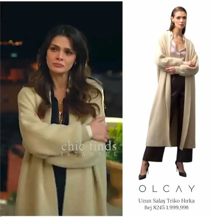 1 Aralık Uzak Şehir 40.bölüm kıyafetleri Alya’nın son bölümde giydiği uzun hırka