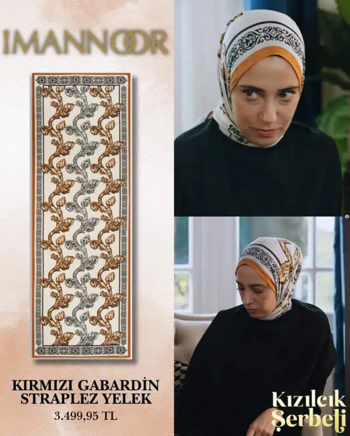 12 Aralık Kızılcık Şerbeti 117.bölüm Nursema tesettür kombini