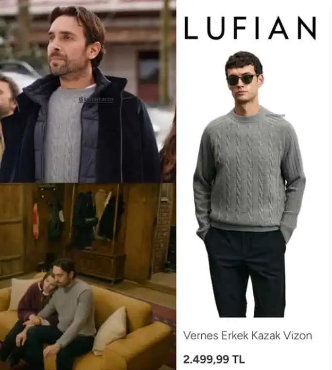 23 Ocak Taşacak Bu Deniz dizisi 15.bölümde Adil kıyafetleri ceket kaban markası