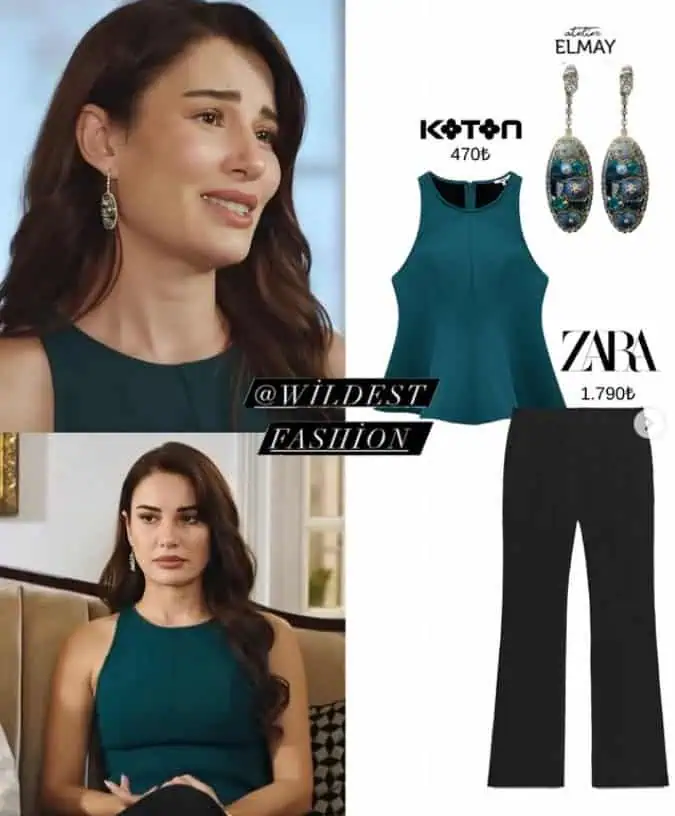 28 Kasım Kızılcık Şerbeti dizisi 115.bölüm kıyafetleri Çimen kıyafeti Işıl kombini