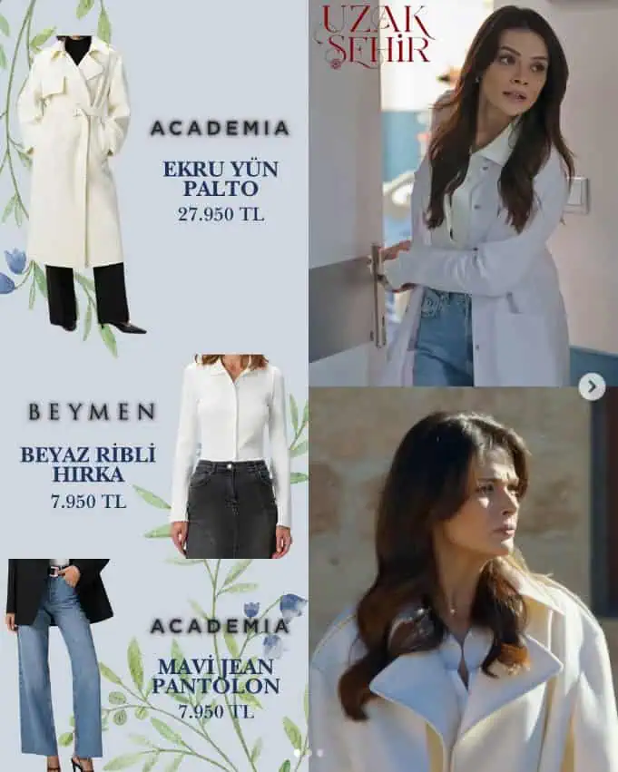 Uzak Şehir dizisi 40.bölüm kıyafetleri Alya kombinleri