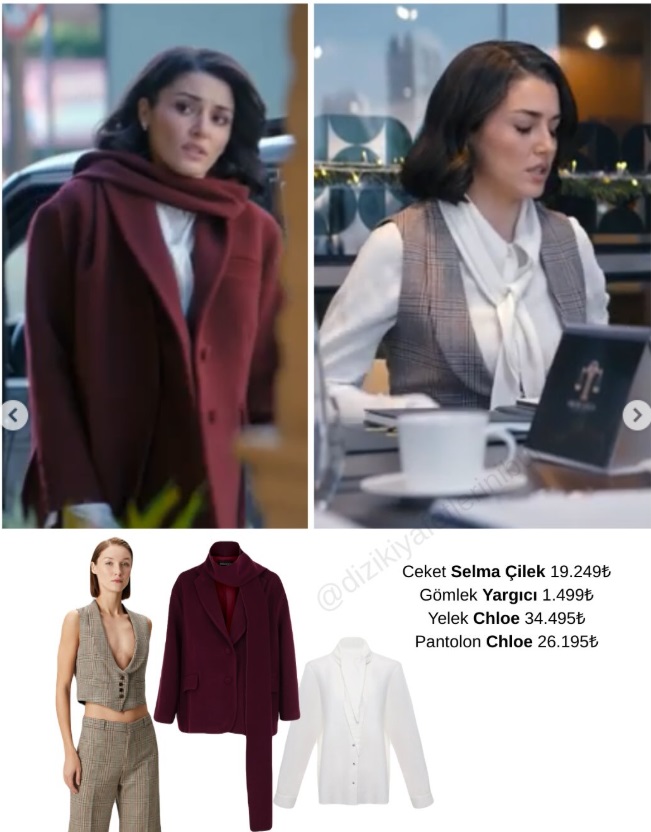 İki Dünya Bir Dilek filmi Hande Erçel kıyafetleri kombinleri