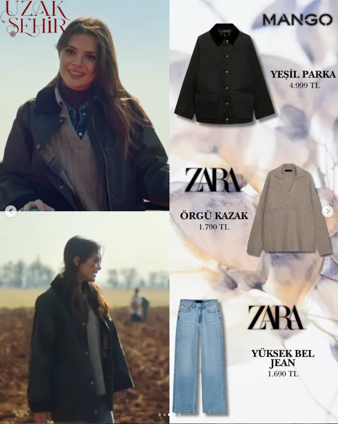 12 Ocak 2026 Uzak Şehir dizisi 45.bölüm Alya kıyafetleri