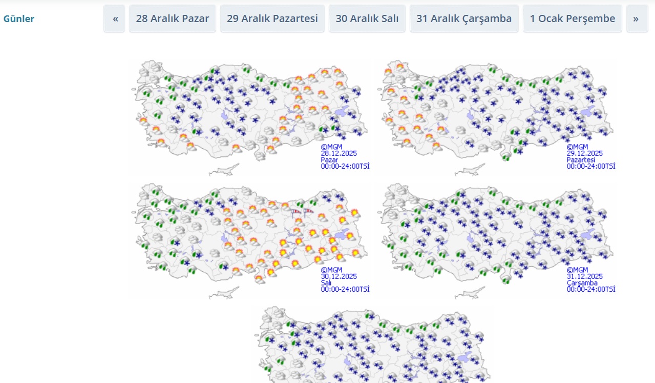 29 Aralık Pazartesi Günü Okulları Kar Tatili Olan İl İlçeler
