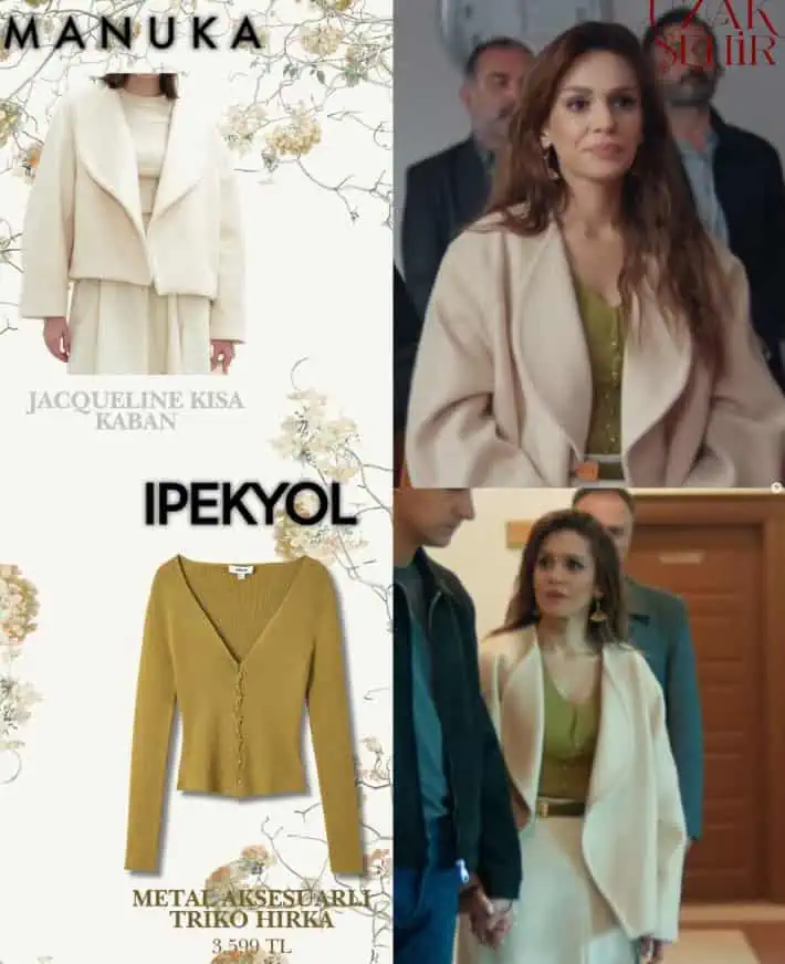 Uzak Şehir dizisi 42. bölüm kıyafetleri Nare kombinleri